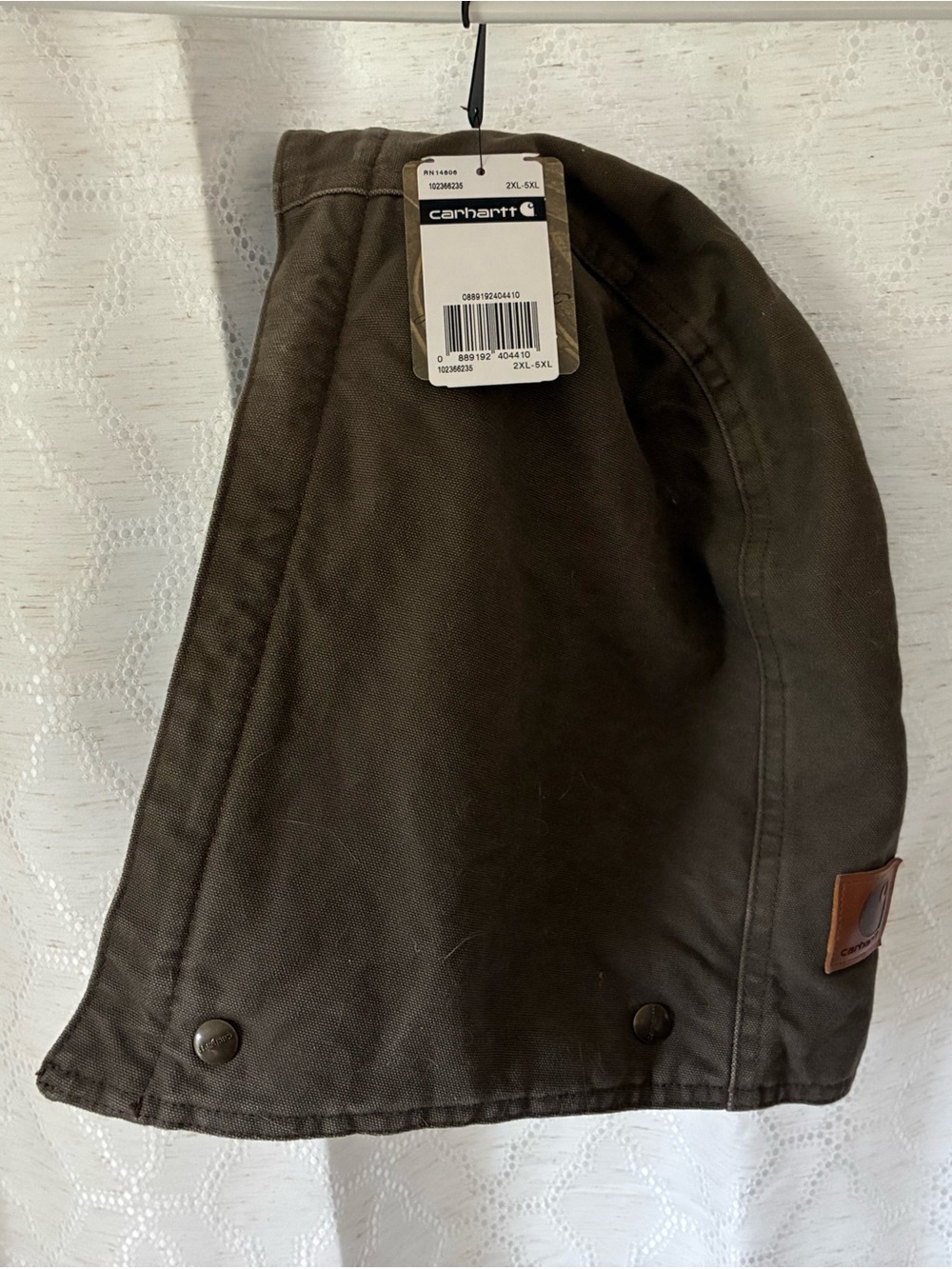 Carhartt Brown Canvas Hood 2Xl-5XL NWT